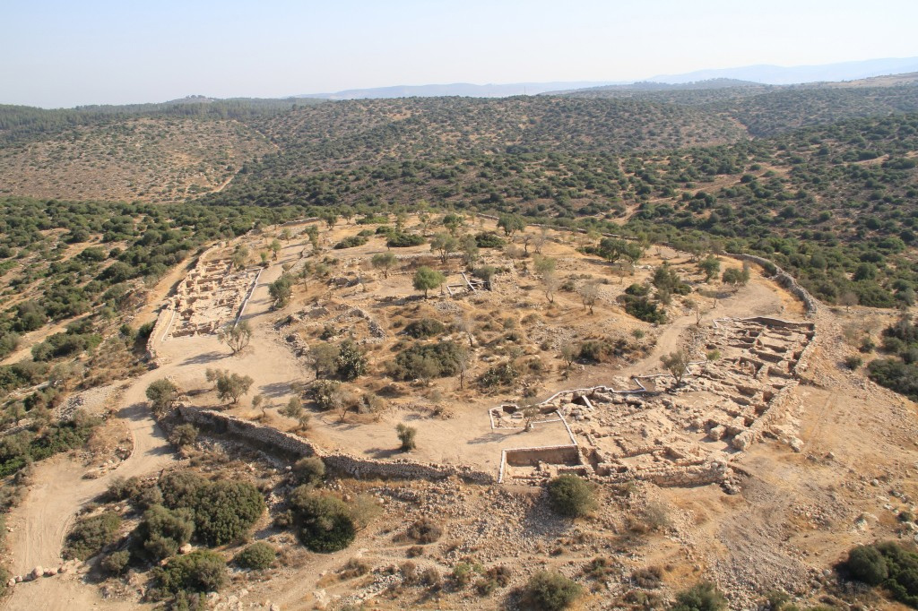 Khirbet Qeiyafa Aerial View.